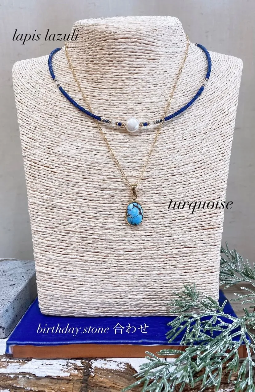 12月の誕生石で楽しむ🎄ターコイズとラピスラズリの冬コーデ❄️